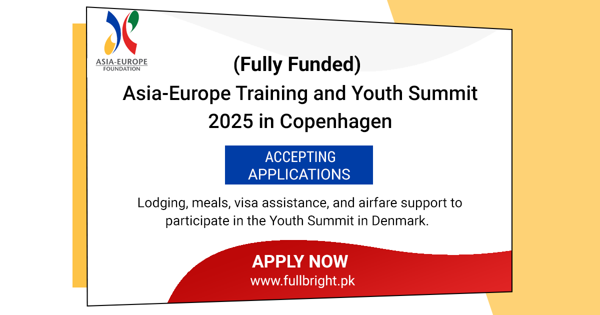 Asia-Europe Youth & Skills Development Summit 2025 in Copenhagen (Fully Funded)
