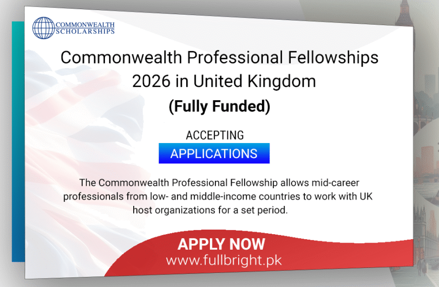 Commonwealth Professional Fellowships 2026 in the United Kingdom (Fully Funded)