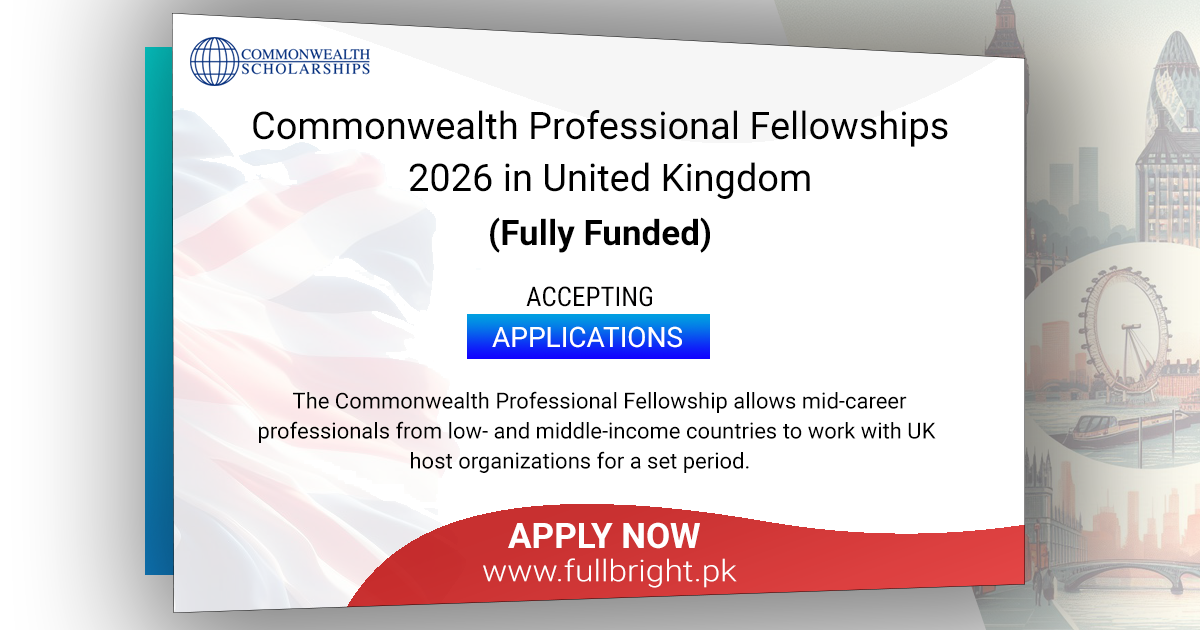 Commonwealth Professional Fellowships 2026 in the United Kingdom (Fully Funded)