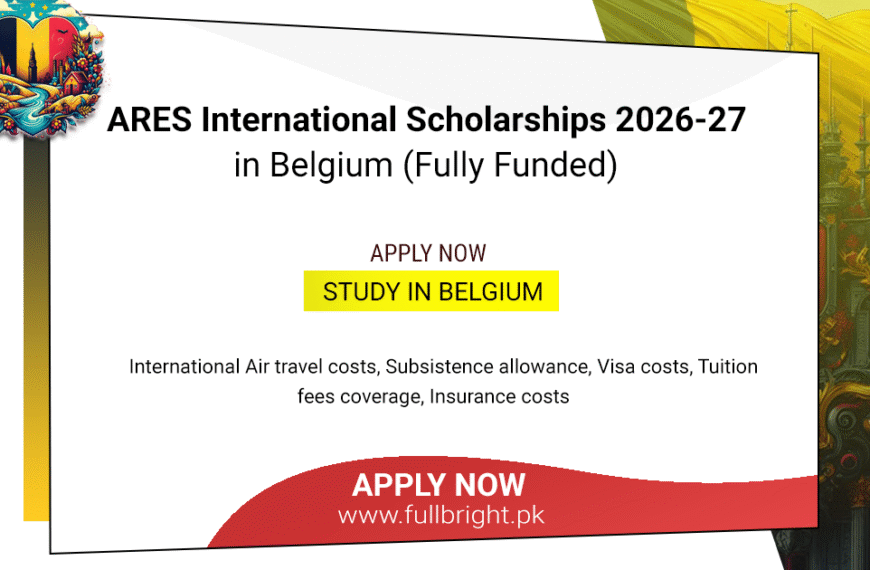 ares international scholarship 2026-27 belgium fully funded