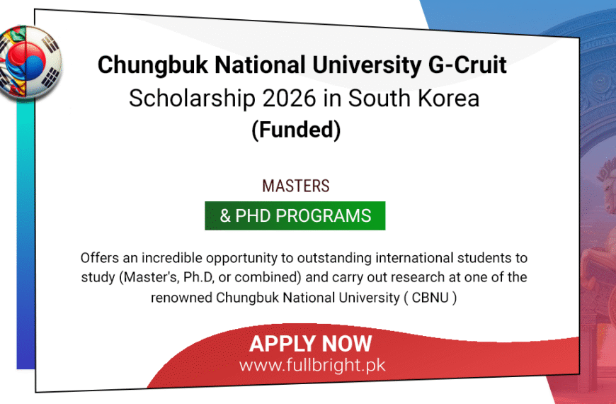 chungbuk national university scholarship 2026