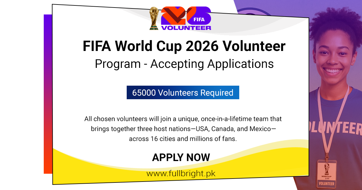 FIFA World Cup 2026 Volunteer Program - Accepting Applications