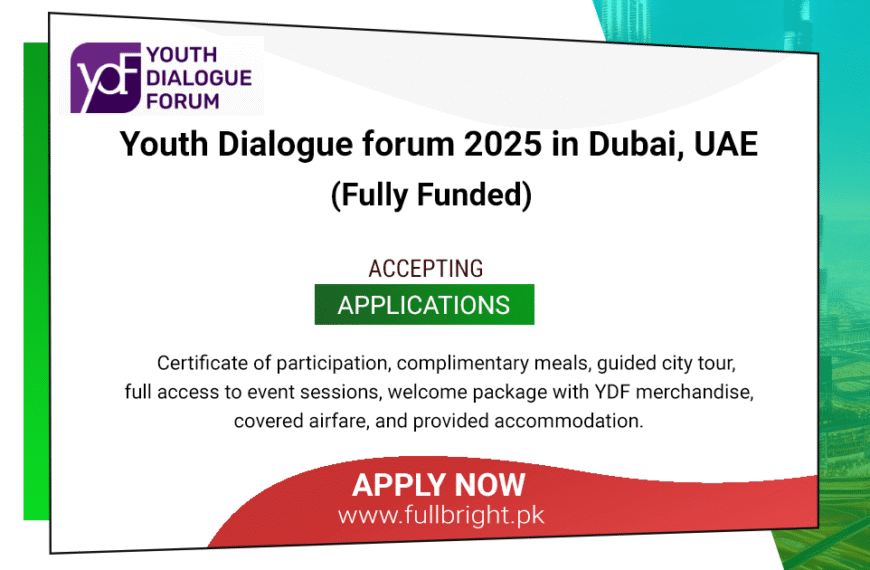 Youth Dialogue Forum 2025 in Dubai, UAE (Fully Funded)